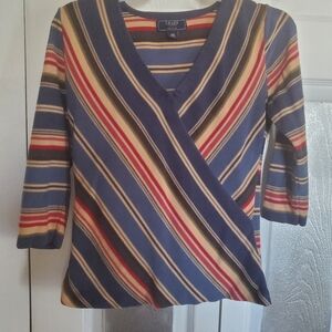 Chaps Striped Top Size PM